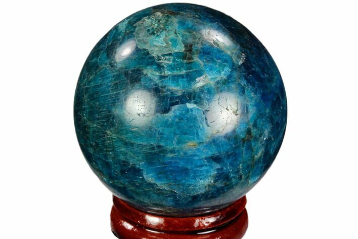 Bright Blue Apatite Sphere - Madagascar #121859